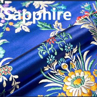 Vải Lụa Satin Thêu Hoa 100 * 75Cm