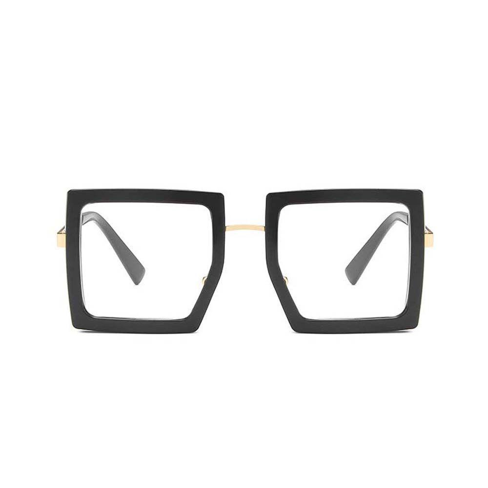 Mắt Kính Gọng Kim Loại Dày Chống Bức Xạ Màu Hồng Thời Trang Cho Nữ