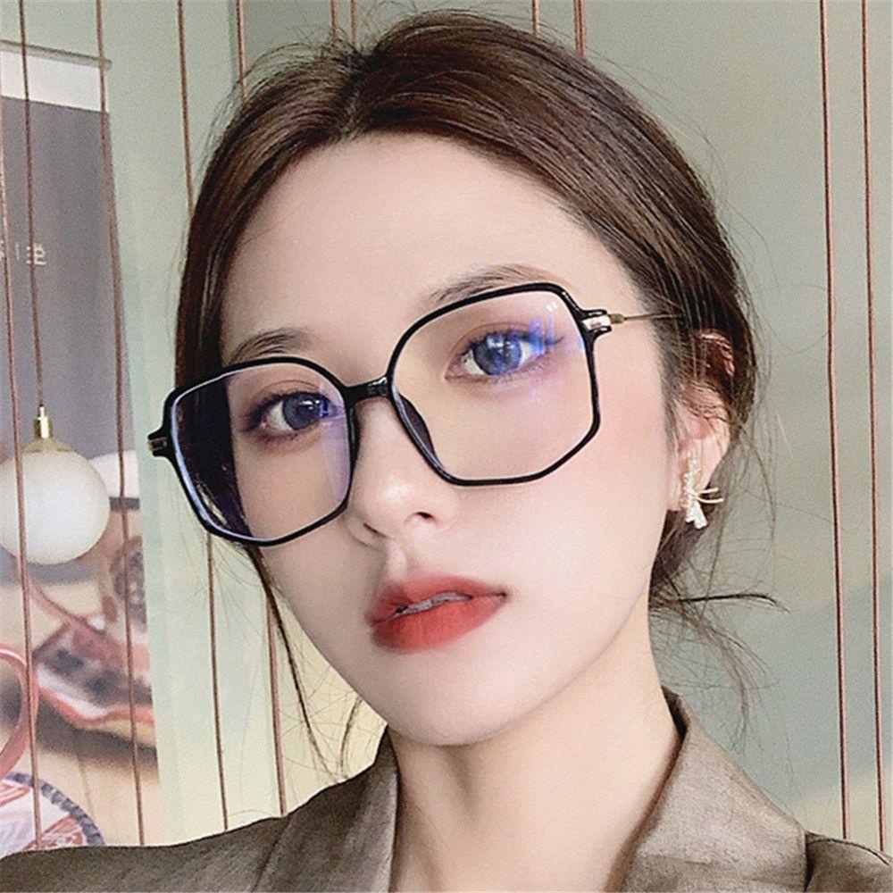 EUTUS Mắt Kính Chống Ánh Sáng Xanh Tròng Đa Giác Thời Trang Cổ Điển