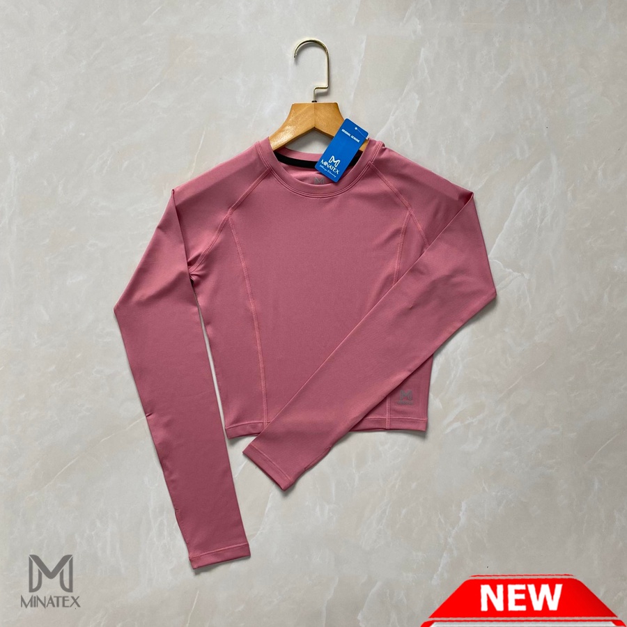 Áo croptop dài tay xỏ ngón dáng cực xinh chất liệu vải đẹp đường may chắc chắn