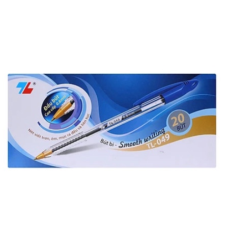 Bút Bi Thiên Long TL-049, Nét 0.8mm  Bút bi có nắp, bút bi ngòi to, bút bi nét to viết trơn