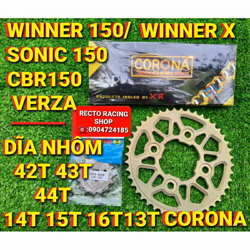 NHÔNG SÊN DĨA PHỐT 10LY X1R WINNER V1/WINNER X/SONIC 150/CBR 150 VERZA DĨA NHÔM 7075