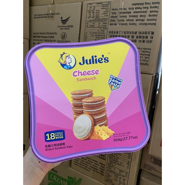 Bánh quy kem pho mai Julie 504g