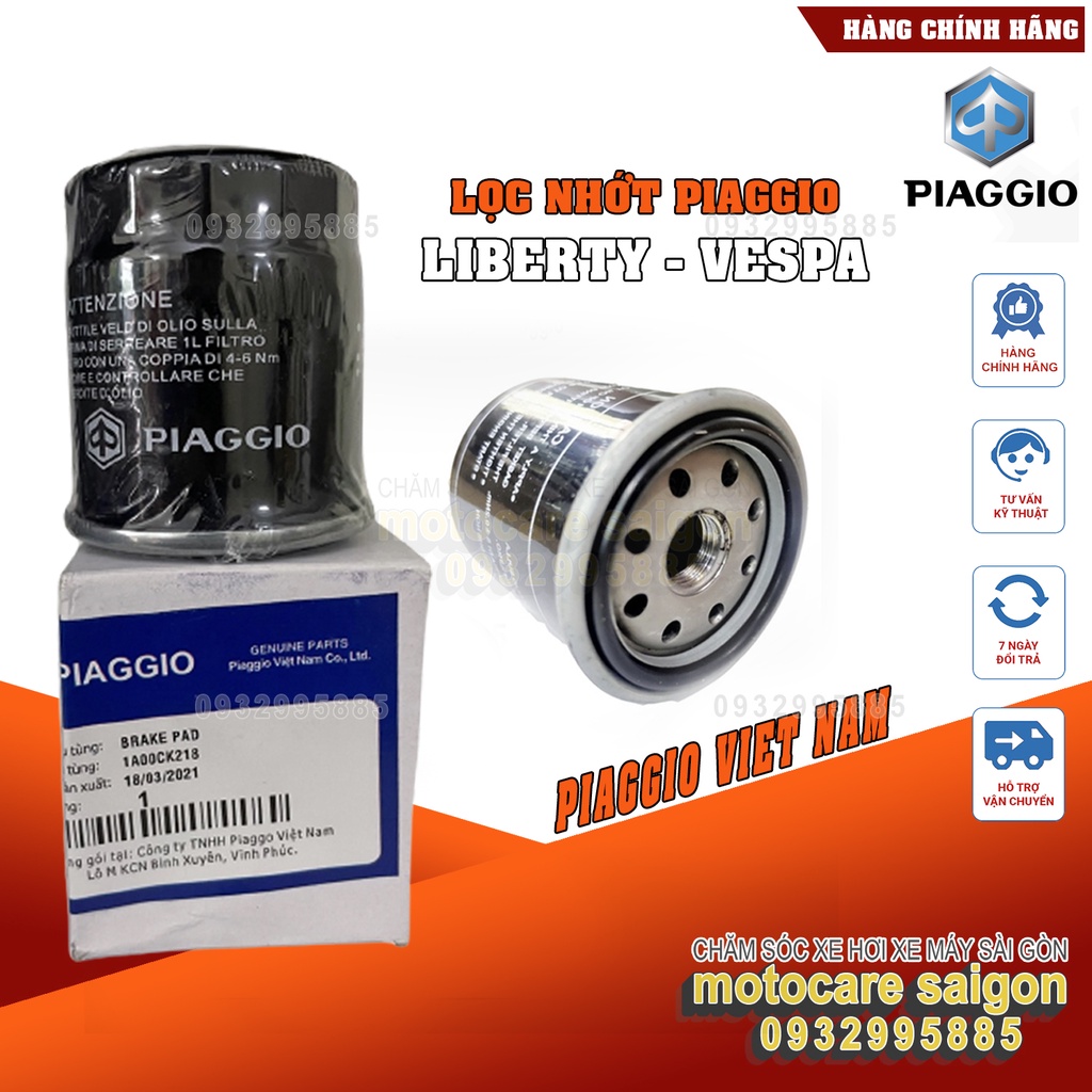 Lọc nhớt, lọc dầu chính hãng Piaggo Vespa cho các dòng xe Vespa Sprint Liberty