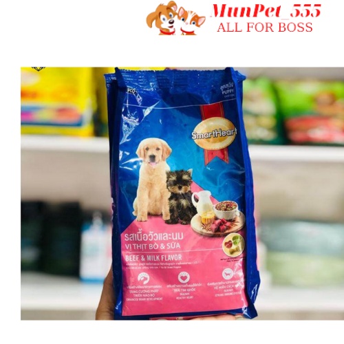 Thức ăn chó con Smartheart 400g vị bò và sữa nhập khẩu thái lan