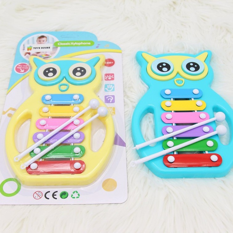 FREE SHIP !!! Đồ chơi nhạc cụ đàn gõ Xylophone Toyshouse hình cú mèo đáng yêu cho bé