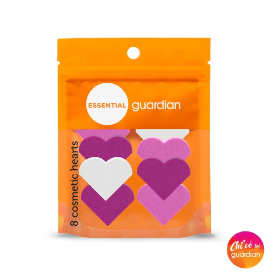 Bông Mút Trang Điểm Trái Tim Cosmetic Hearts Guardian 8 Cái