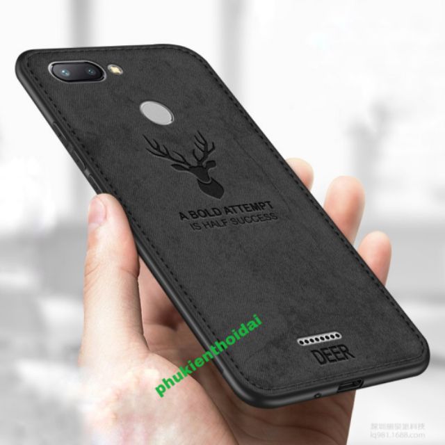Ốp lưng Redmi 6 / 6A / Redmi 9C / Redmi 9T vải Deer HƯƠU cao cấp