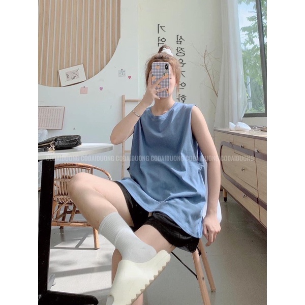 SIÊU HOT] Áo Thun Ba Lỗ TanK Top Oversize Nhiều Màu - Áo Tank Top Free Unisex Nam Nữ Đều Mặc Được