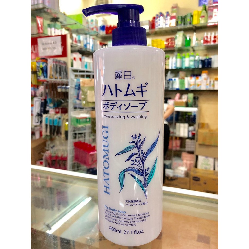[NỘI ĐỊA NHẬT] Sữa tắm dưỡng ẩm,  trắng da Hatomugi 800ml | BigBuy360 - bigbuy360.vn