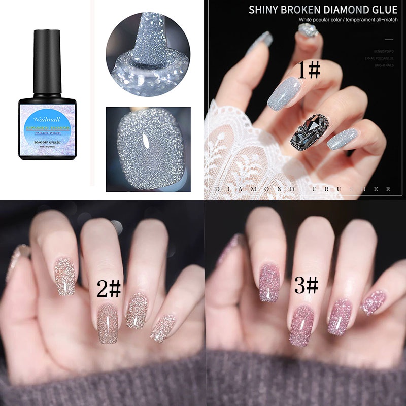 Lọ Gel Sơn Móng Tay 8Ml Lấp Lánh DIY