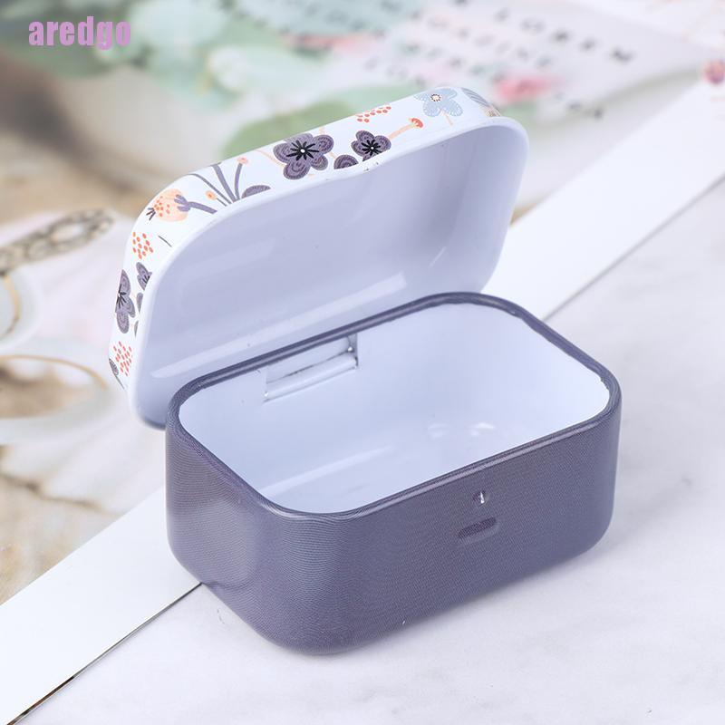 Hộp Thiếc Đựng Đồ Đa Năng Họa Tiết Hoa Dễ Thương