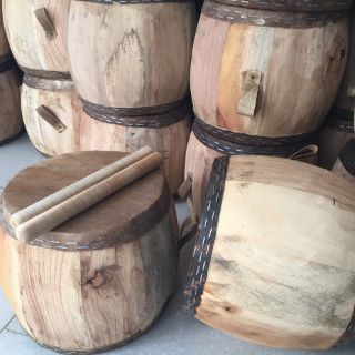 Trống đồ chơi (không sơn màu)