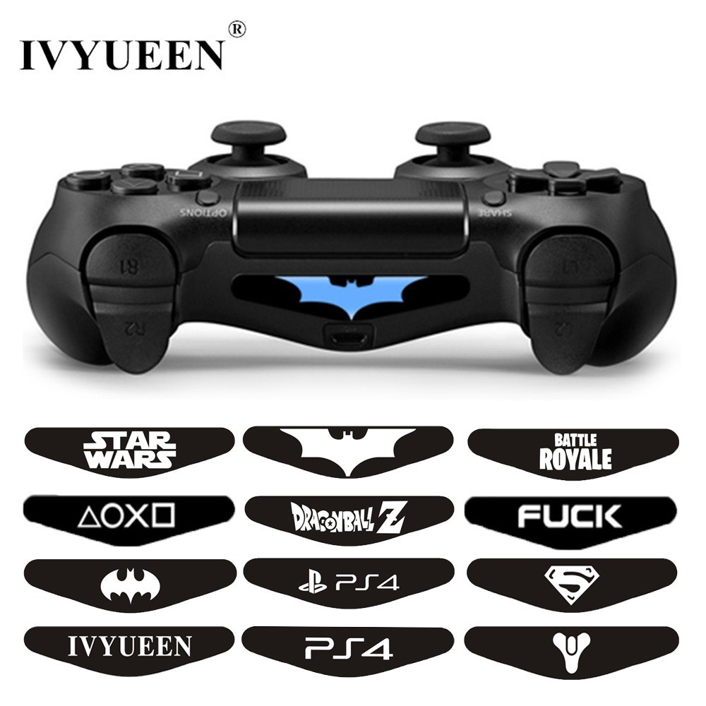 Set 2 miếng dán Decal cho bộ điều khiển đèn LED PlayStation 4 Dualshock 4 PS4 DS4 Pro