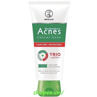 Sữa Rửa Mặt Acnes Giúp Ngừa Mụn Trio Activ 100g