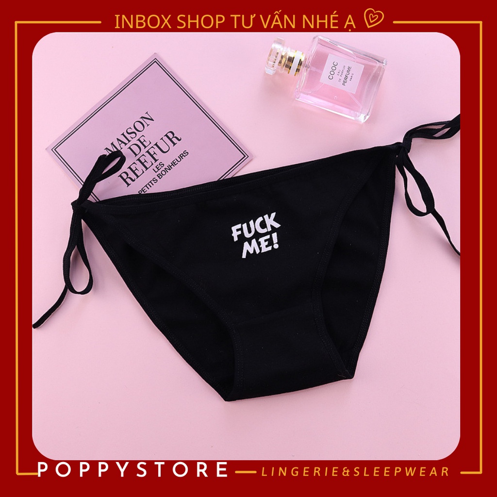 Quần lót nữ Cotton ⚡Mã AT050 /  CHE TÊN SẢN PHẨM⚡ chất liệu mềm mại, thoáng mát, free size - buộc dây dễ thương