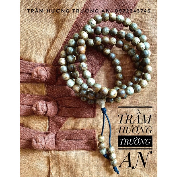 Combo 10 hạt trầm hương cao cấp làm vòng phong thỷ