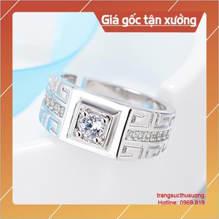 Nhẫn nam đính đá