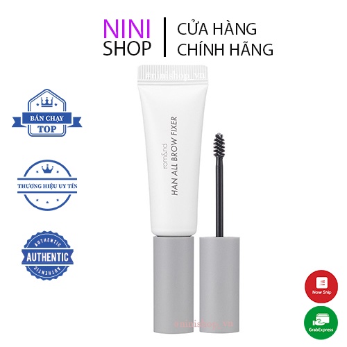 Gel trong suốt cố định lông mày tự nhiên Romand Han All Brow Fixer 9g - Ninishop