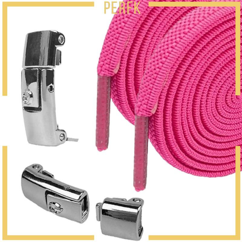 [Perfk] Dây Buộc Giày Co Giãn Không Cần Buộc Dây Đế Phẳng Tập Luyện Nhanh Chóng Dành Cho Người Lớn