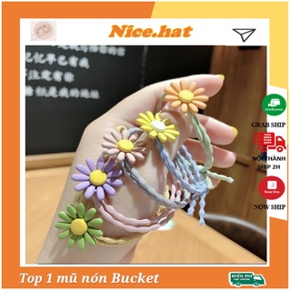 Dây buộc tóc cột tóc hoa cúc - sẵn hàng