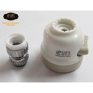 Đầu vòi tăng áp điều hướng 360 độ, 3 chế độ chảy Eurolife EL-TA01(Trắng)