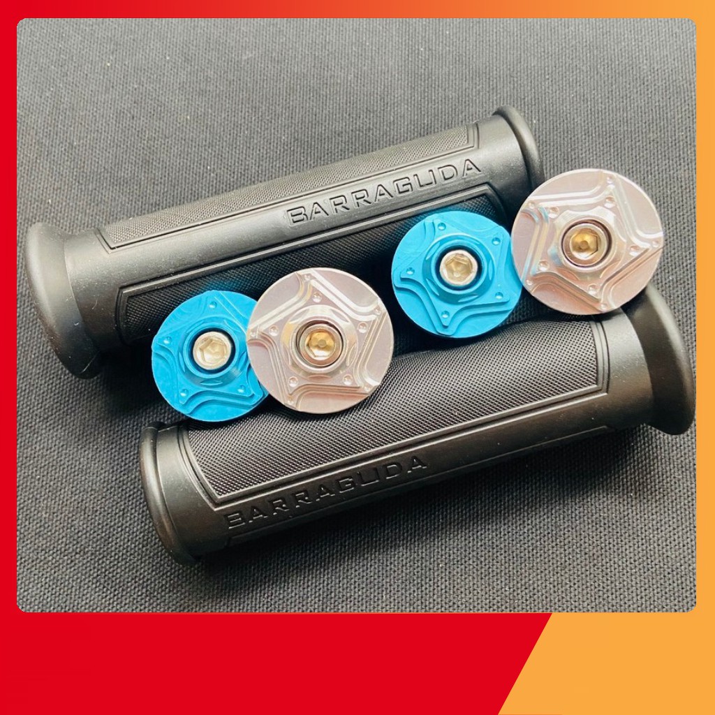 [XẢ KHO] ( CẶP ĐÔI HOÀNH CẢNH ) GÙ NHÔM SAO LỐC XOÁY KÈM BAO TAY BARACUDA TRANG TRÍ XE ĐẸP MẮT