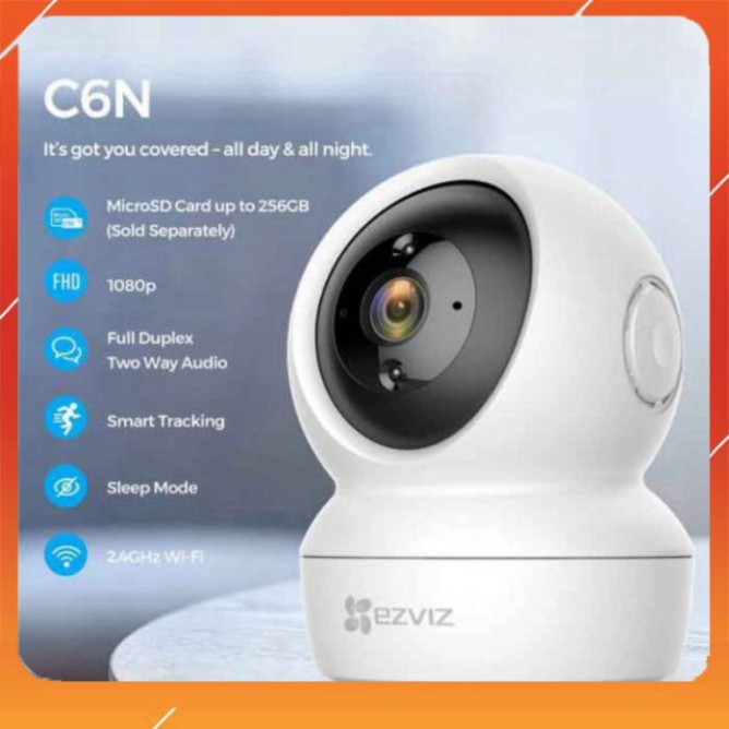 BIG SALE Camera Wifi 360 Ezviz Full HD 1080p bản 2019 - Smart Night Vision - C6N BIG SALE