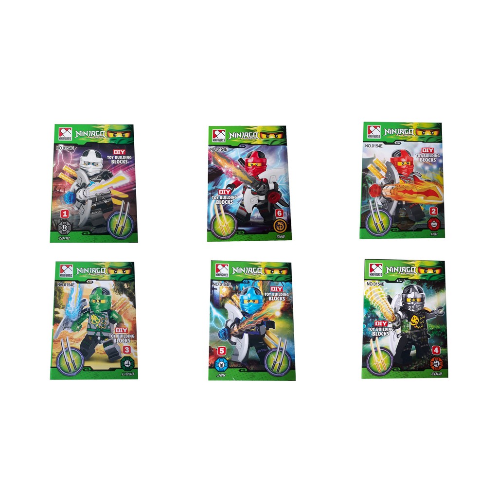 Xếp Hình Nhân Vật Ninjago 6 Màu YTC5060