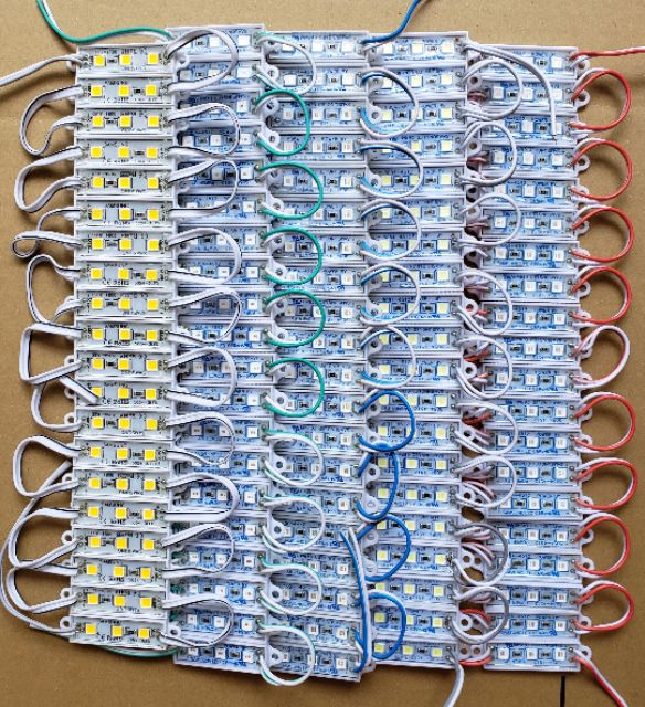 Vỉ led quảng cáo, led hắt 3 bóng điện áp 12V chip 5054 size 7211/ 4512/ 3609