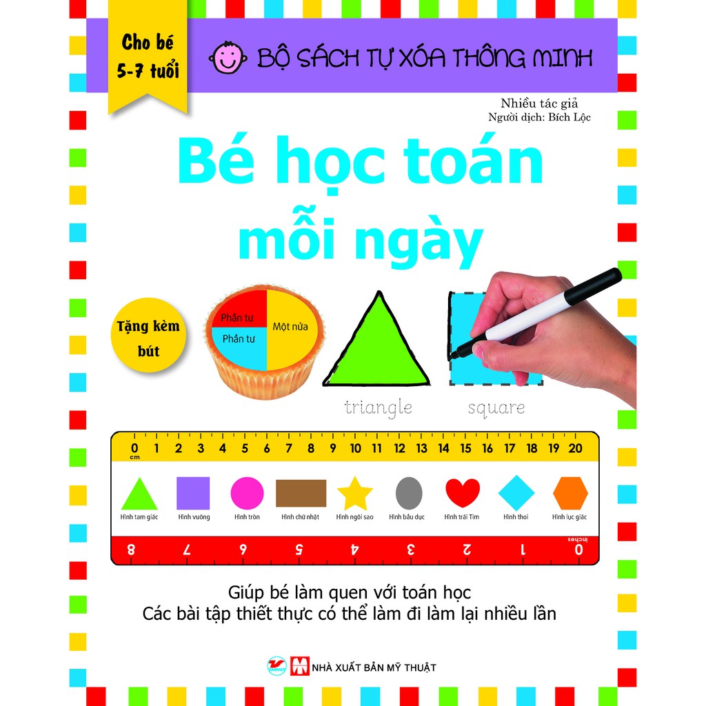 Sách - Bộ Sách Tự Xóa Thông Minh - Bé Học Toán Mỗi Ngày