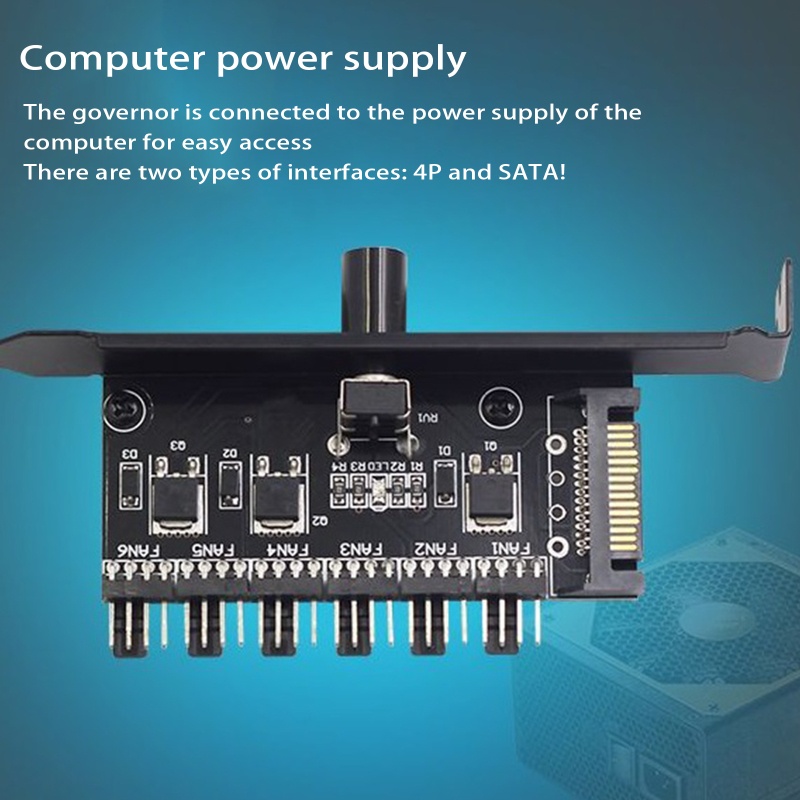 Bộ Điều Khiển Tốc Độ Quạt Tản Nhiệt CPU 4Pin Chuyên Dụng Cho PC