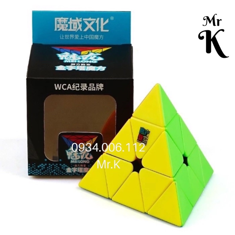 RUBIK PYRAMINX STICKERLESS MOYU MEILONG MFJS RUBIK TAM GIÁC