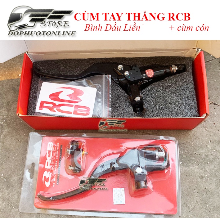 Cùm Tay Thắng Bình Dầu Liền và Tay Côn RCB Lắp Nhiều Dòng Xe