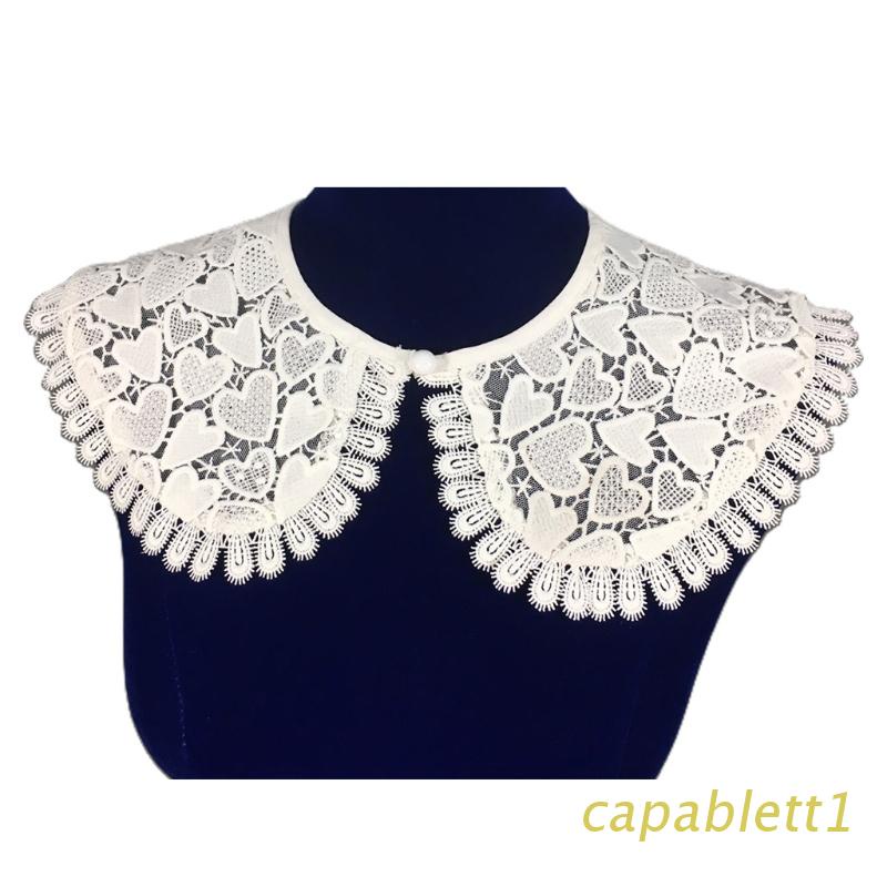 Cổ áo sơ mi giả cổ tròn phong cách ngọt ngào cho nữ
