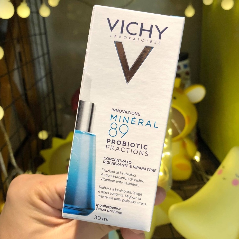 Serum Vichy Mineral 89 Probiotic se khít lỗ chân lông khôi phục da hiệu quả