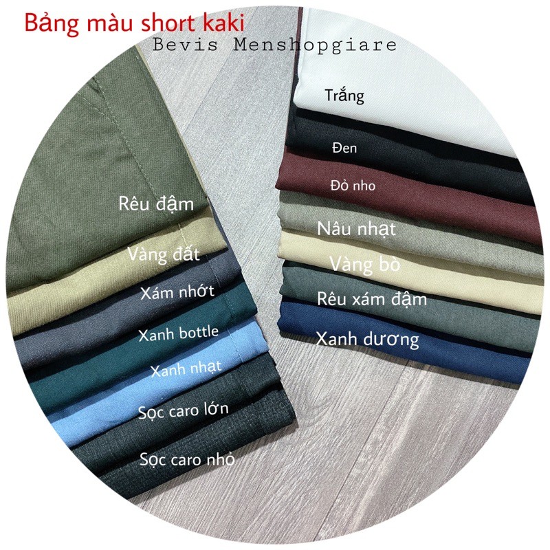 QUẦN SHORT KAKI NAM CO GIÃN - HÌNH THẬT