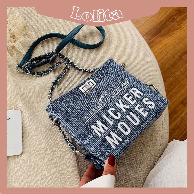 Túi Xách Nữ Đeo Chéo LOLITA Phong Cách Hàn Quốc