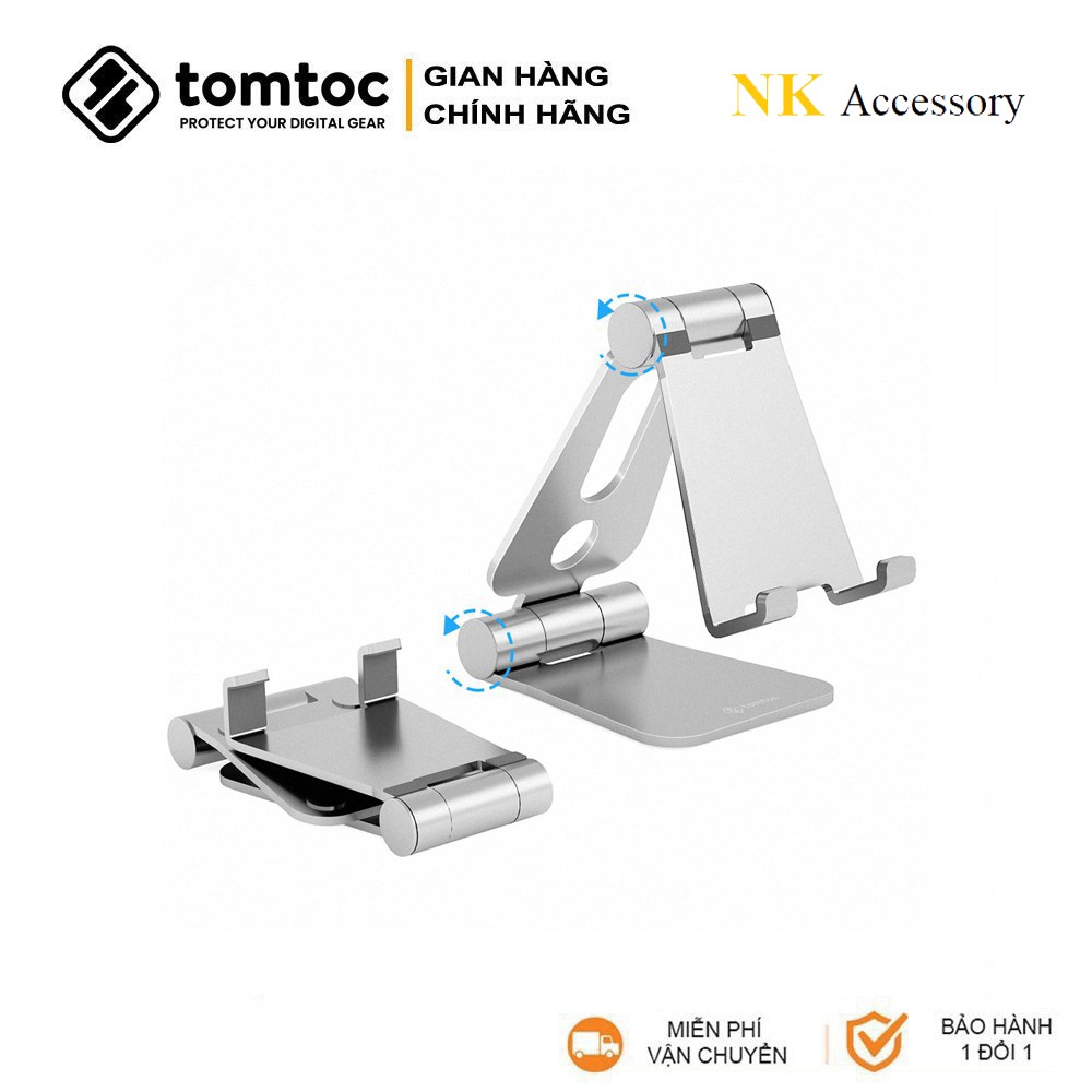 Giá Đỡ TOMTOC Alumium Đa Góc For Nintendo Swich/Ipad Mini/iPhone/Smartphone (B4-001) - Hàng Chính Hãng - 𝐍𝐊.𝐀𝐜𝐜𝐞𝐬𝐬𝐨𝐫𝐲