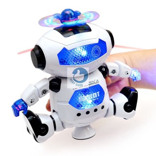 ROBOT Xoay Phát Nhạc Có Đèn