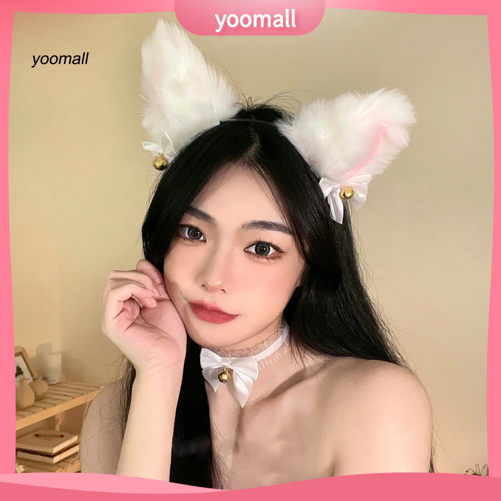 / Yo / Băng Đô Cài Tóc Trang Trí Giáng Sinh Có Chuông Và Nơ Cho Bé Gái