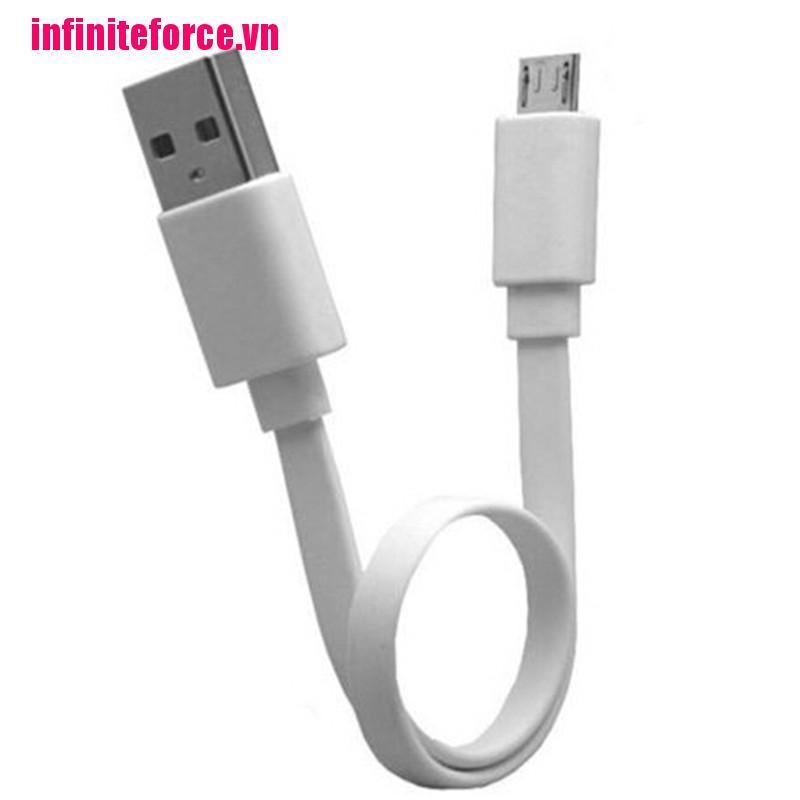 Set 2 Dây Cáp Sạc Siêu Ngắn 20cm Cổng micro USB Cho Điện Thoại Và Dự Phòng