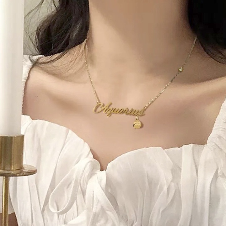 Dây Chuyền Mặt Hình 12 Cung Hoàng Đạo, BẠCH DƯƠNG, KIM NGƯU, MA KẾT, NHÂN MÃ, BẢO BÌNH,SƯ TỬ, THIÊN YẾT, CỰ GIẢI,SONG TỬ