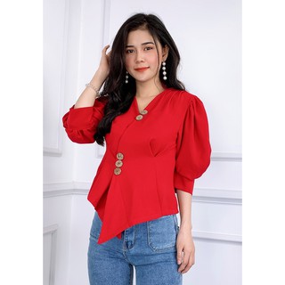 Áo kiểu nữ tay lỡ phong cách Hàn Quốc   - Áo nữ giá rẻ Hot Trend hè 2020 MSP 13271