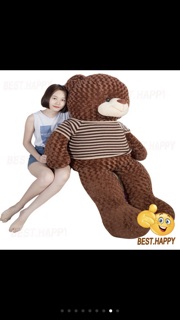 Gấu bông Teddy khổ vải 2m( Size thật 1m8)