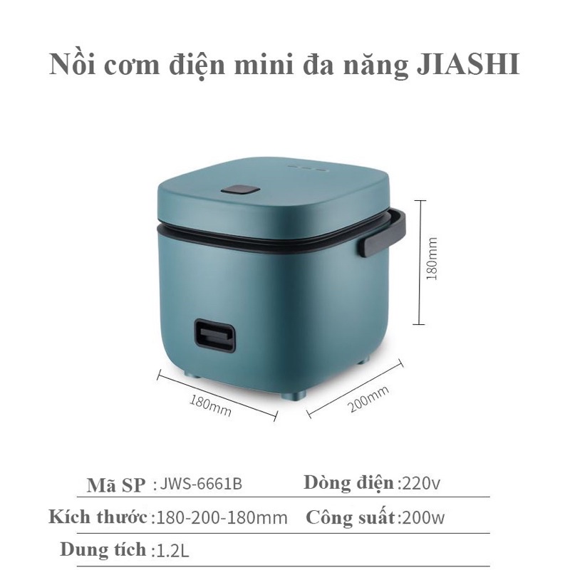 Nồi Cơm Điện Mini Chính Hãng, Nồi Cơm Đa Năng Thông Minh Cao Cấp 1,2L, Có Thể Ủ Cháo, Hầm, Luộc, Nấu...