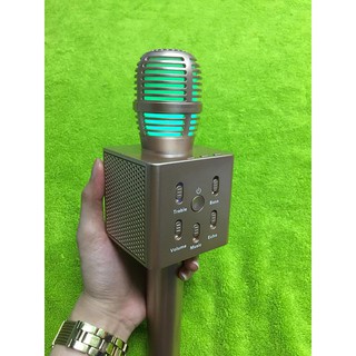 Mic Karaoke Kèm Loa Bluetooth Q7 Đồng