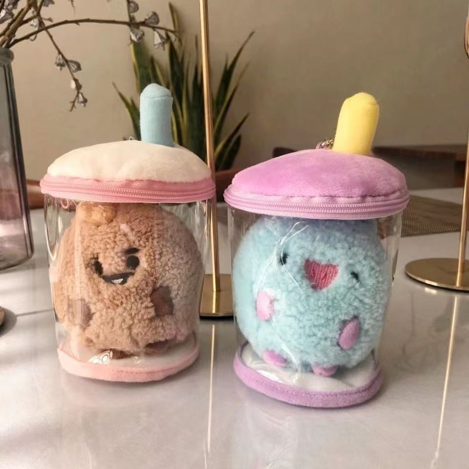 Móc Khóa Hình Búp Bê BT21 BTS Hoạt Hình Nhồi Bông Dễ Thương