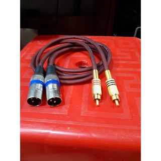Dây jack canon Đực ra AV ( RCA )  dài 1m
