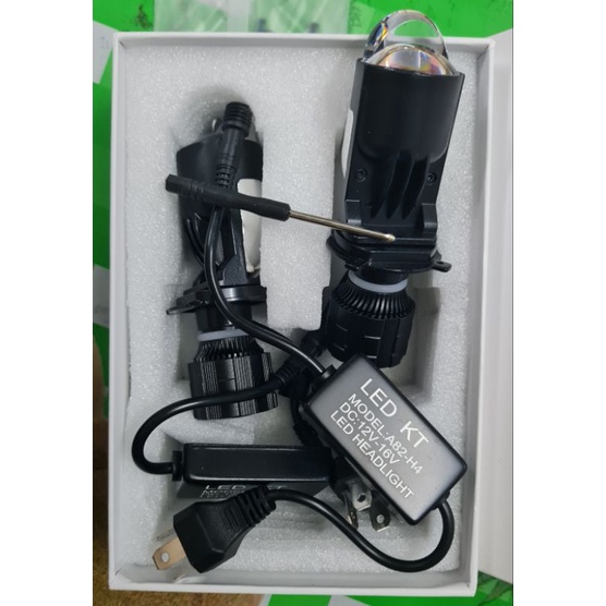 Led H4 bi cầu mini A82 2021 có 2 bi cầu cốt pha đều gom chống chói